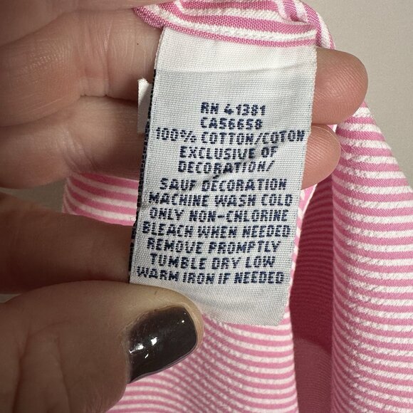 Polo Ralph Lauren RL Untucked Fit Seersucker Pink Stripe Short Sleeve Shirt 3XB - Picture 6 of 6